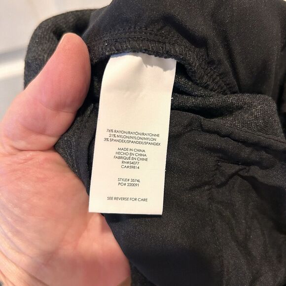 Cabi The Promotion Trouser Flare Ponte Pant Gray Womens 12 3574L - Picture 9 of 9